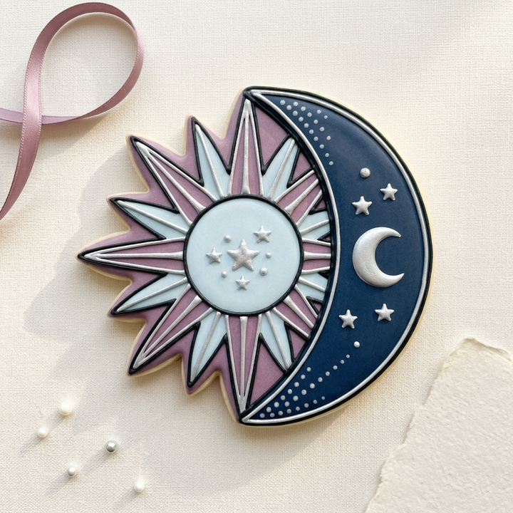 Sun And Moon Cookie Cutter, 3D Printed Space Party