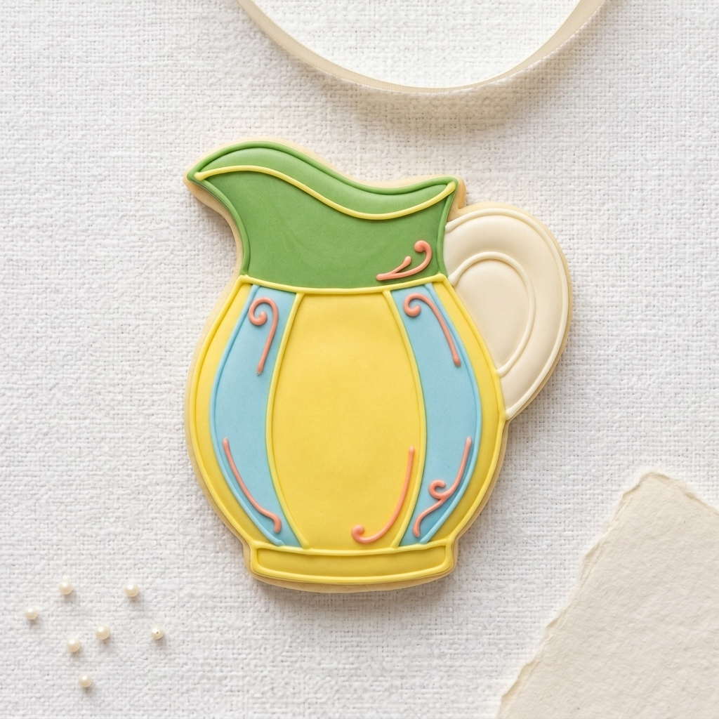 Garden Party Lemonade Pitcher Cookie Cutter, 3D Printed Garden Theme