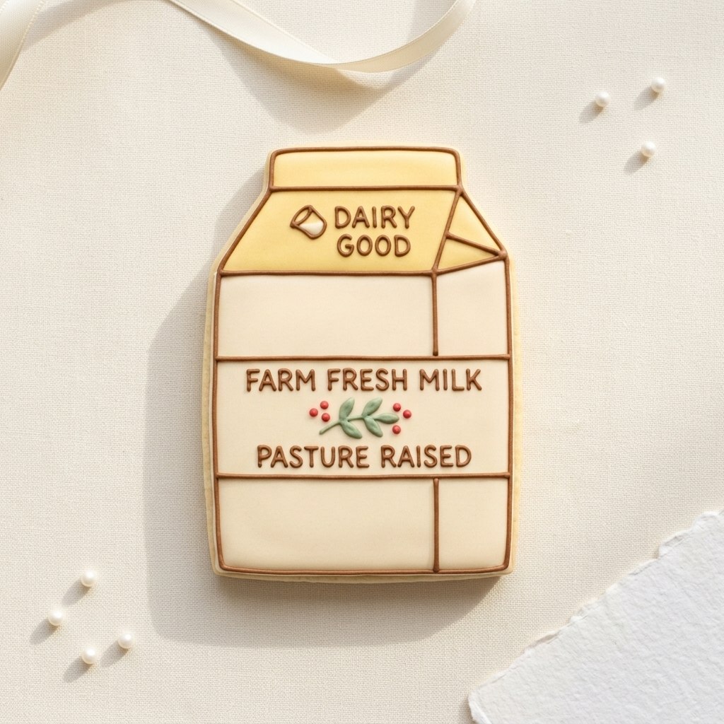 Milk Carton Cookie Cutter, 3D Printed Brunch Theme