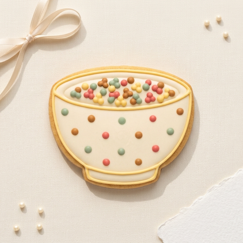 Cereal Bowl Cookie Cutter, 3D Printed Brunch Theme