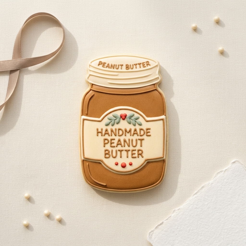 Peanut Butter Jar Cookie Cutter, 3D Printed Brunch Theme