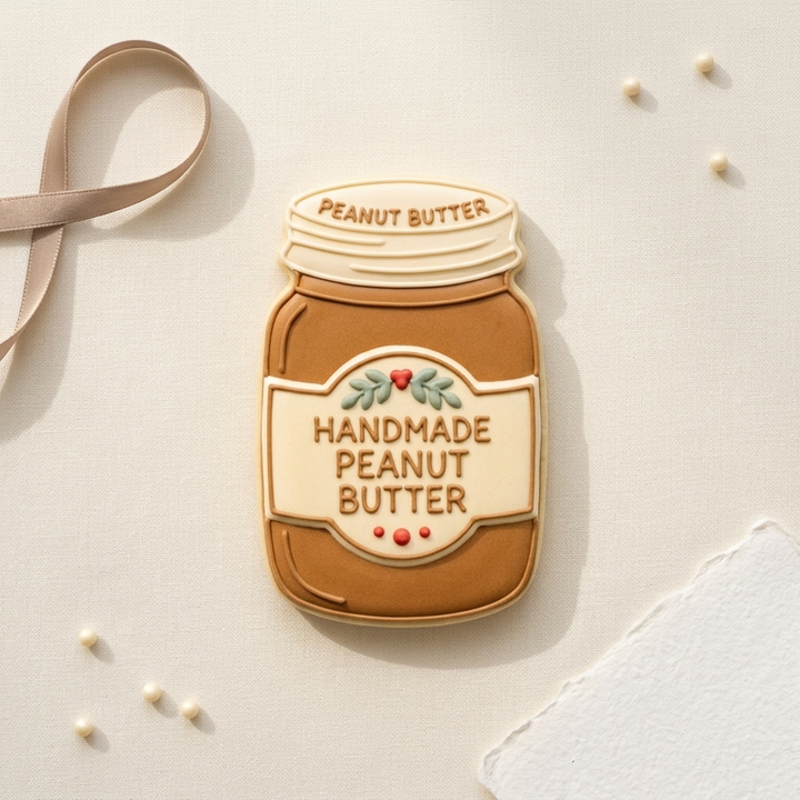 Peanut Butter Jar Cookie Cutter, 3D Printed Brunch Theme