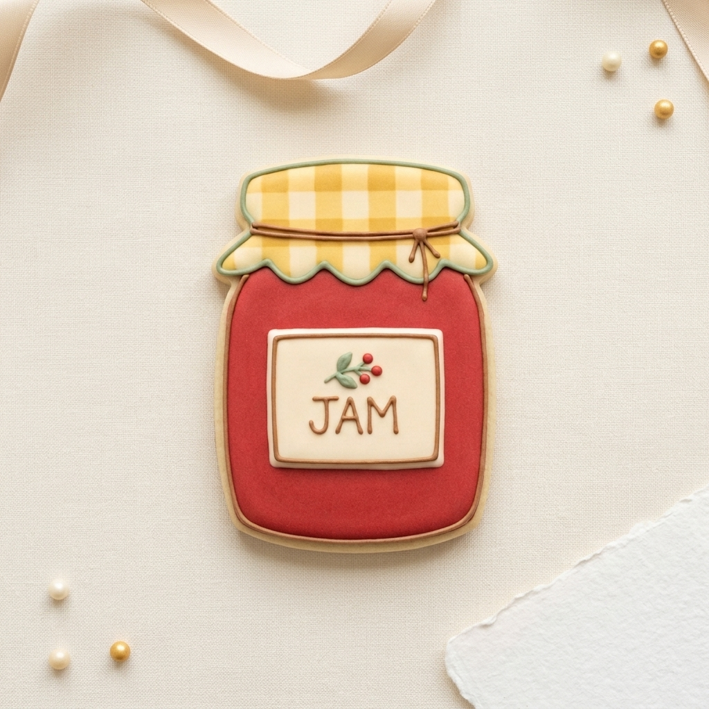 Jam Jar Cookie Cutter, 3D Printed Brunch Theme