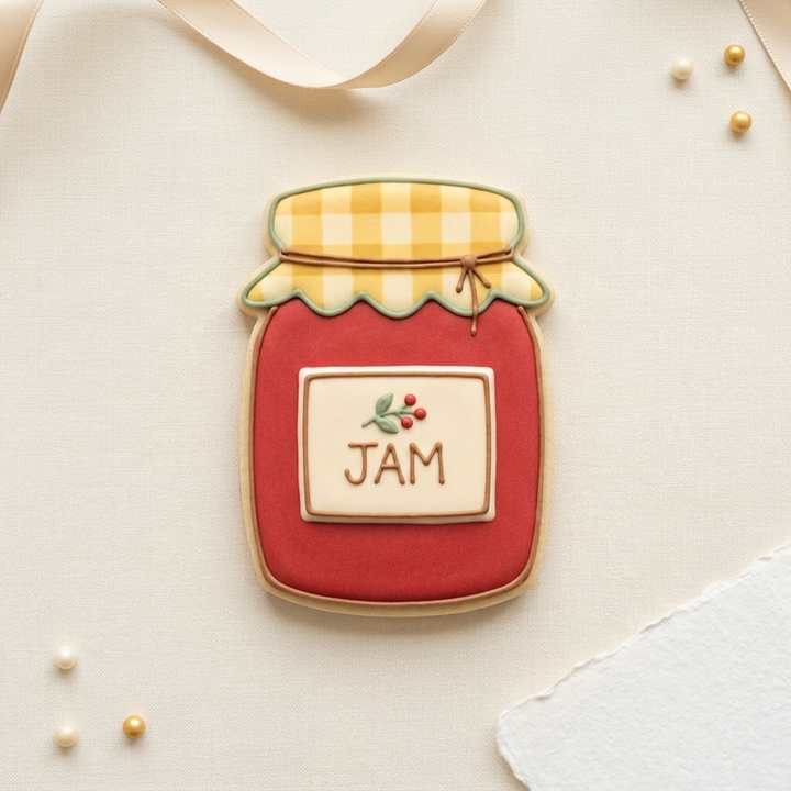Jam Jar Cookie Cutter, 3D Printed Brunch Theme