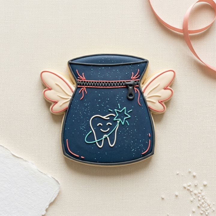Dentist Tooth Fairy Pouch Cookie Cutter, 3D Printed Party Theme