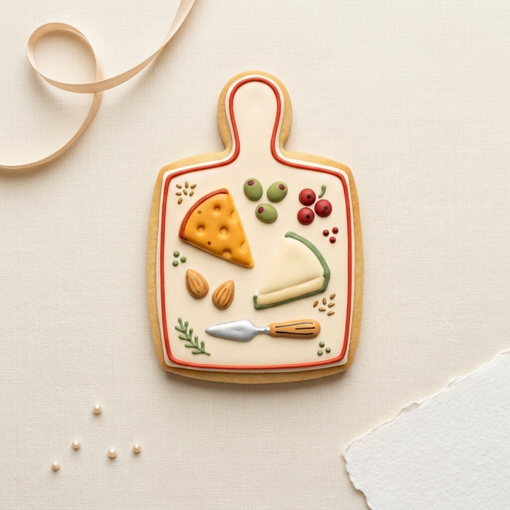 Cheese Board Cookie Cutter, 3D Printed Baker Gift