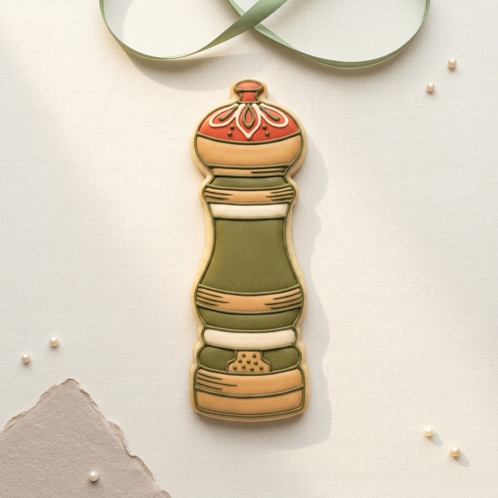 Pepper Grinder Cookie Cutter, 3D Printed Baker Gift