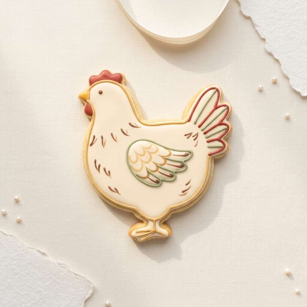 Chicken Cookie Cutter, 3D Printed Farm Party
