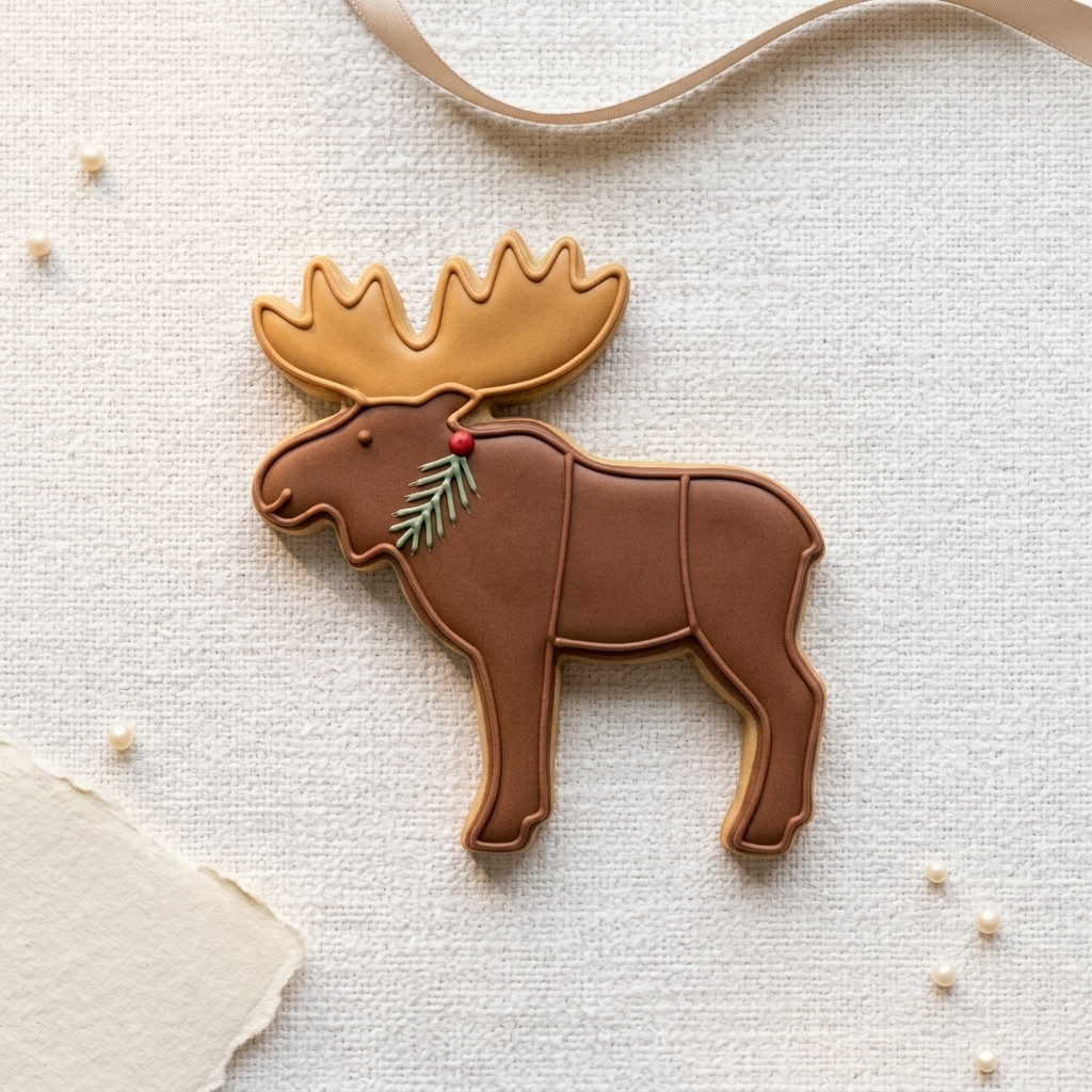Moose Cookie Cutter, 3D Printed Woodland Theme