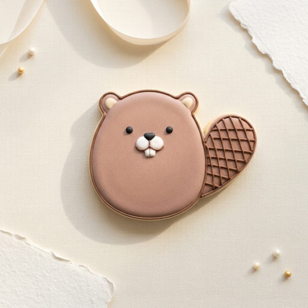 Beaver Cookie Cutter, 3D Printed Woodland Theme