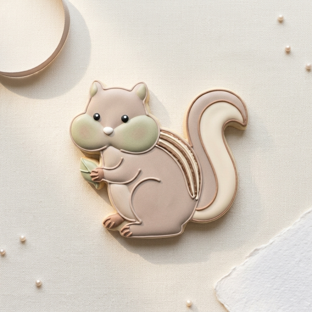 Chipmunk Cookie Cutter, 3D Printed Woodland Theme