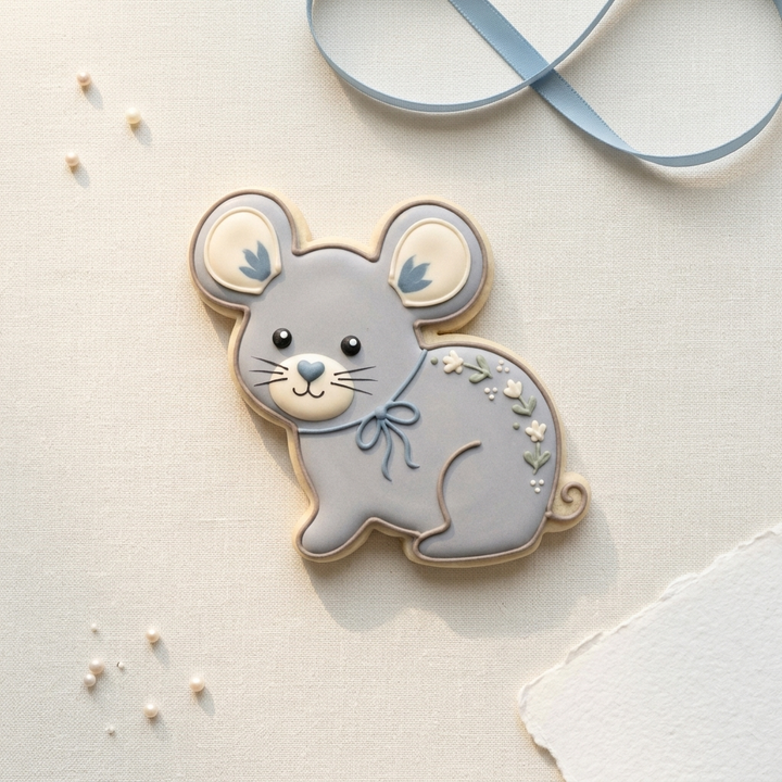 Mouse Cookie Cutter, 3D Printed Woodland Theme