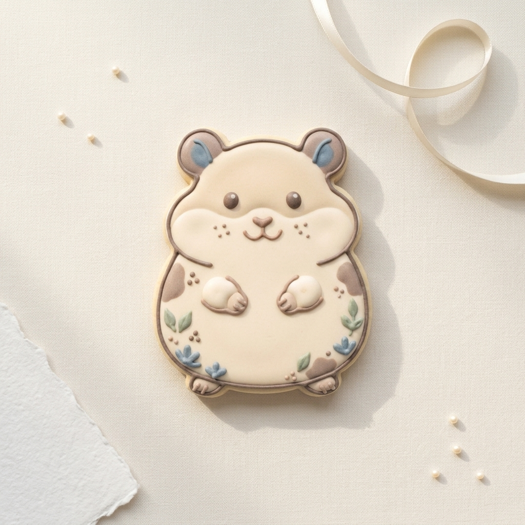 Hamster Cookie Cutter, 3D Printed Woodland Theme