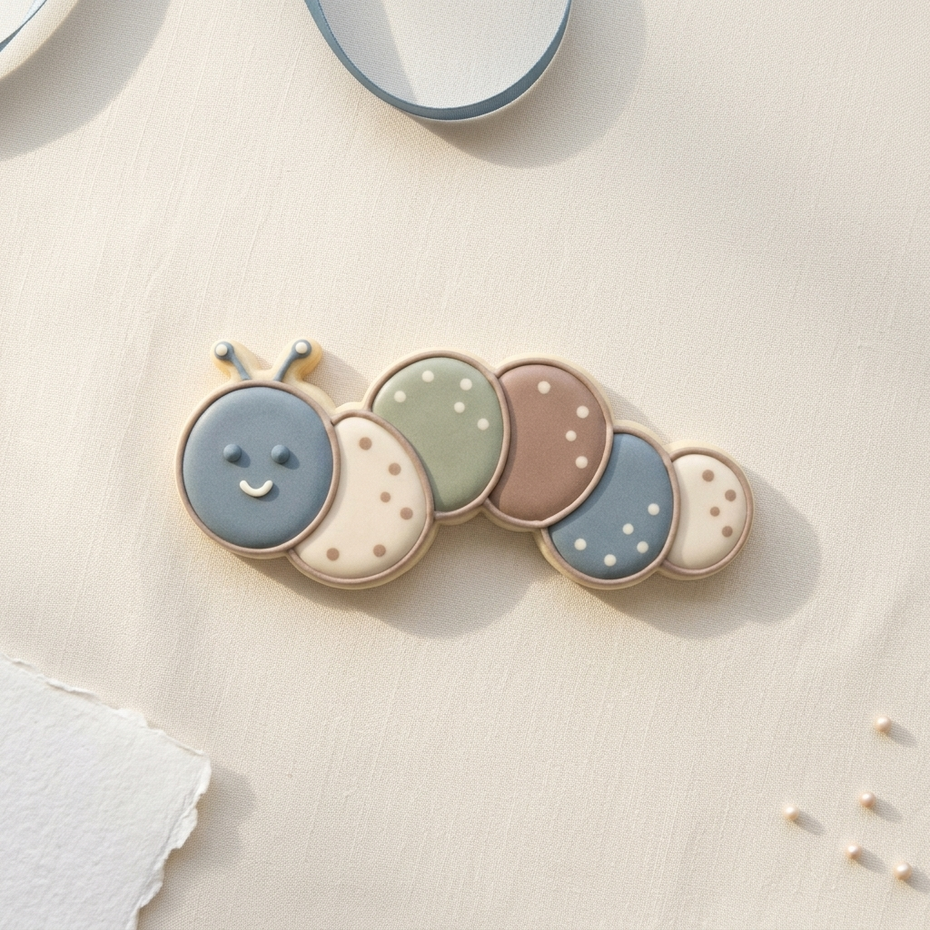 Caterpillar Cookie Cutter, 3D Printed Woodland Theme