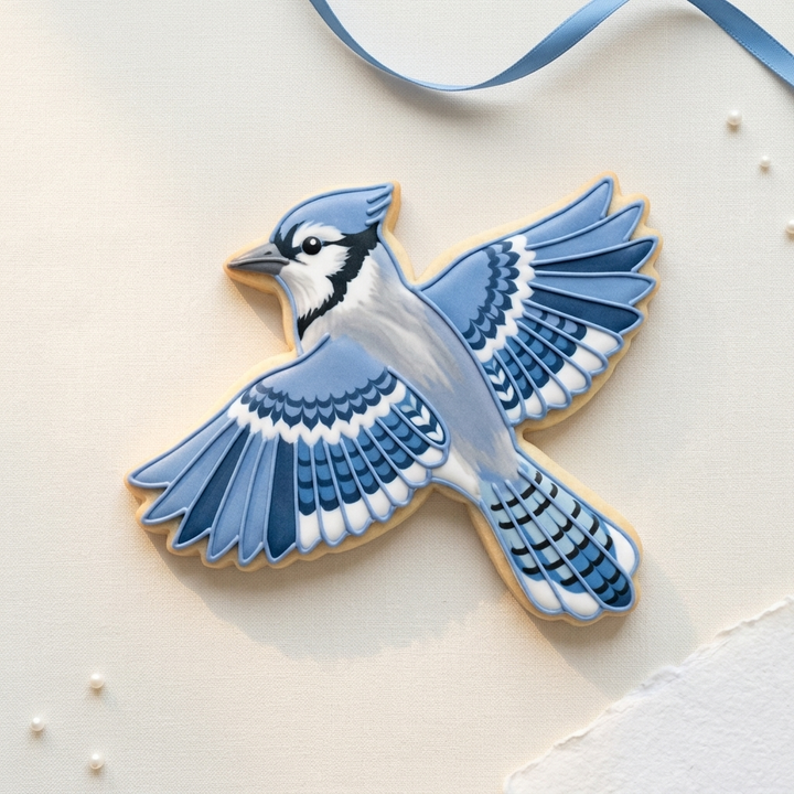 Blue Jay Cookie Cutter, 3D Printed Bird Theme