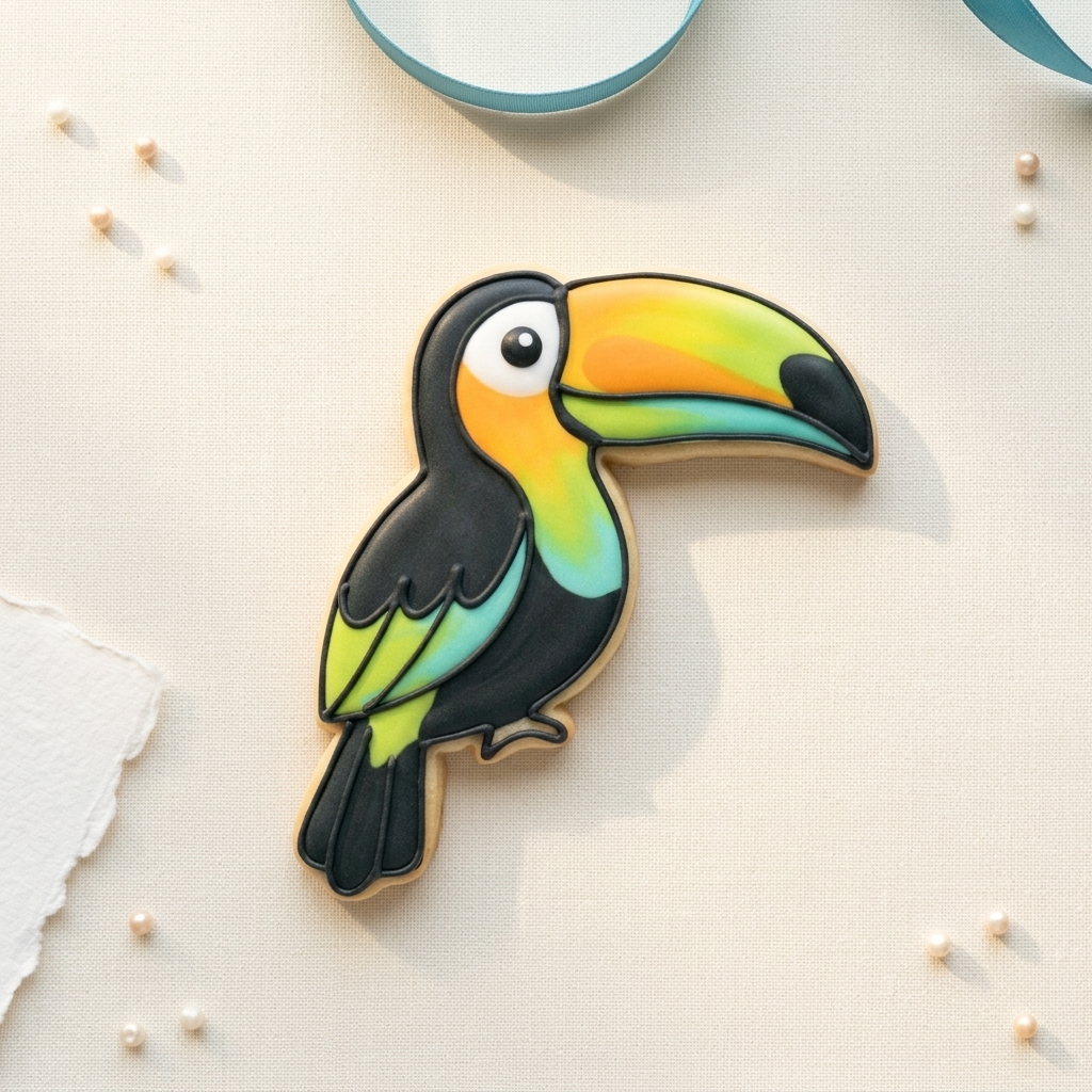 Toucan Cookie Cutter, 3D Printed Bird Theme