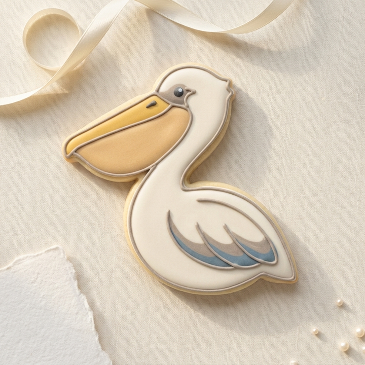 Pelican Cookie Cutter, 3D Printed Ocean Theme