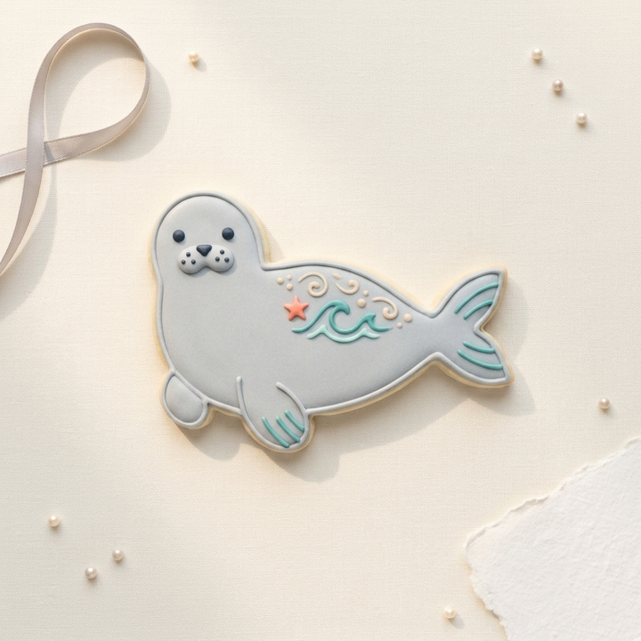 Harbor Seal Cookie Cutter, 3D Printed Ocean Theme