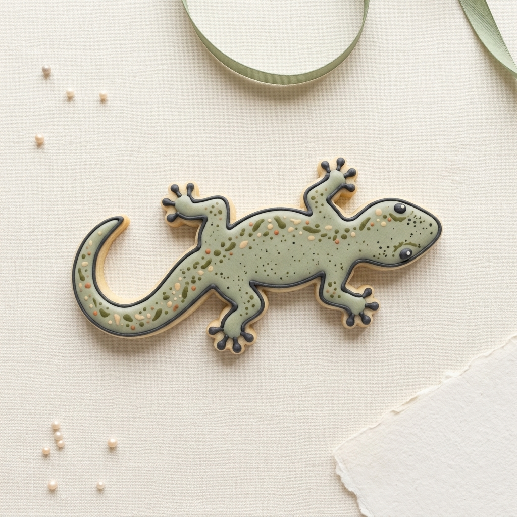 Gecko Cookie Cutter, 3D Printed Reptile Theme