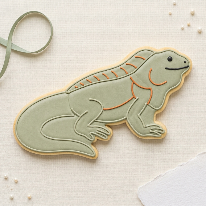 Iguana Cookie Cutter, 3D Printed Reptile Theme