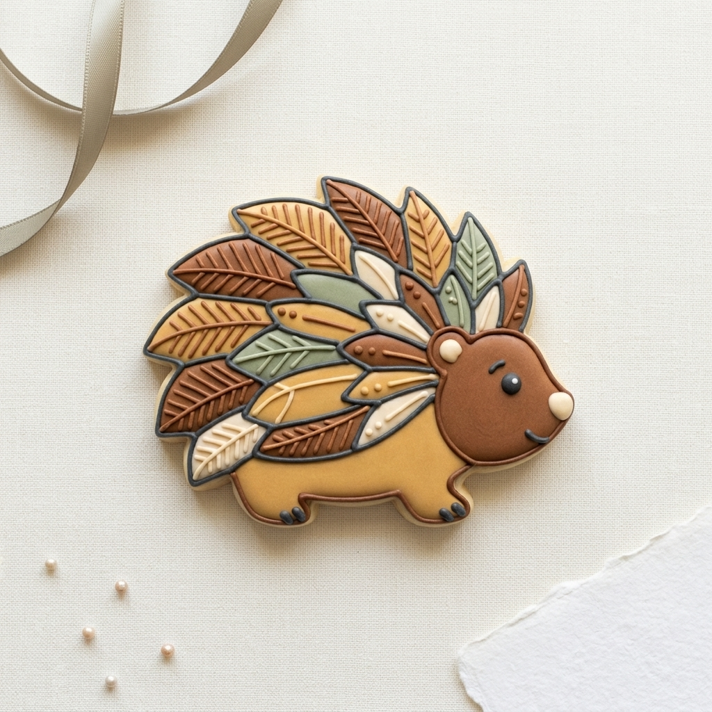 Porcupine Cookie Cutter, 3D Printed Animal Theme