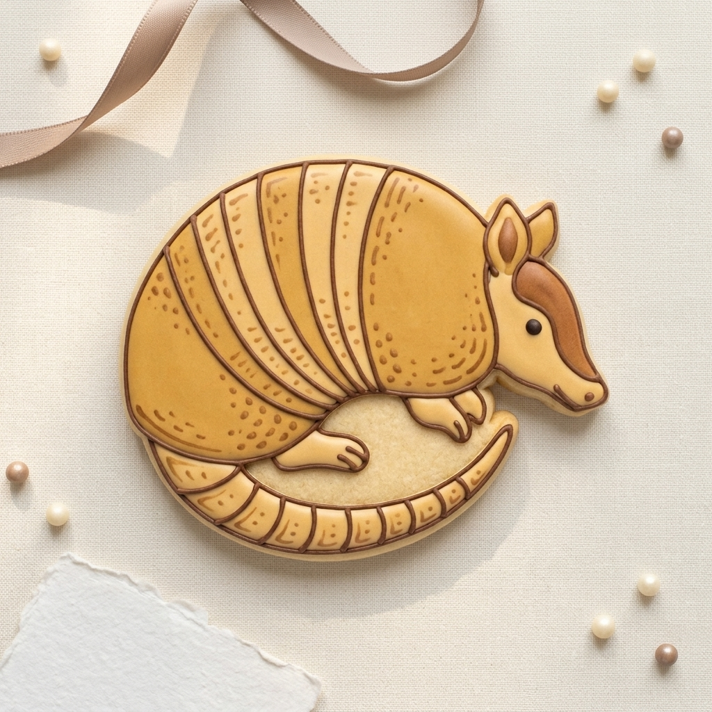 Armadillo Cookie Cutter, 3D Printed Animal Theme