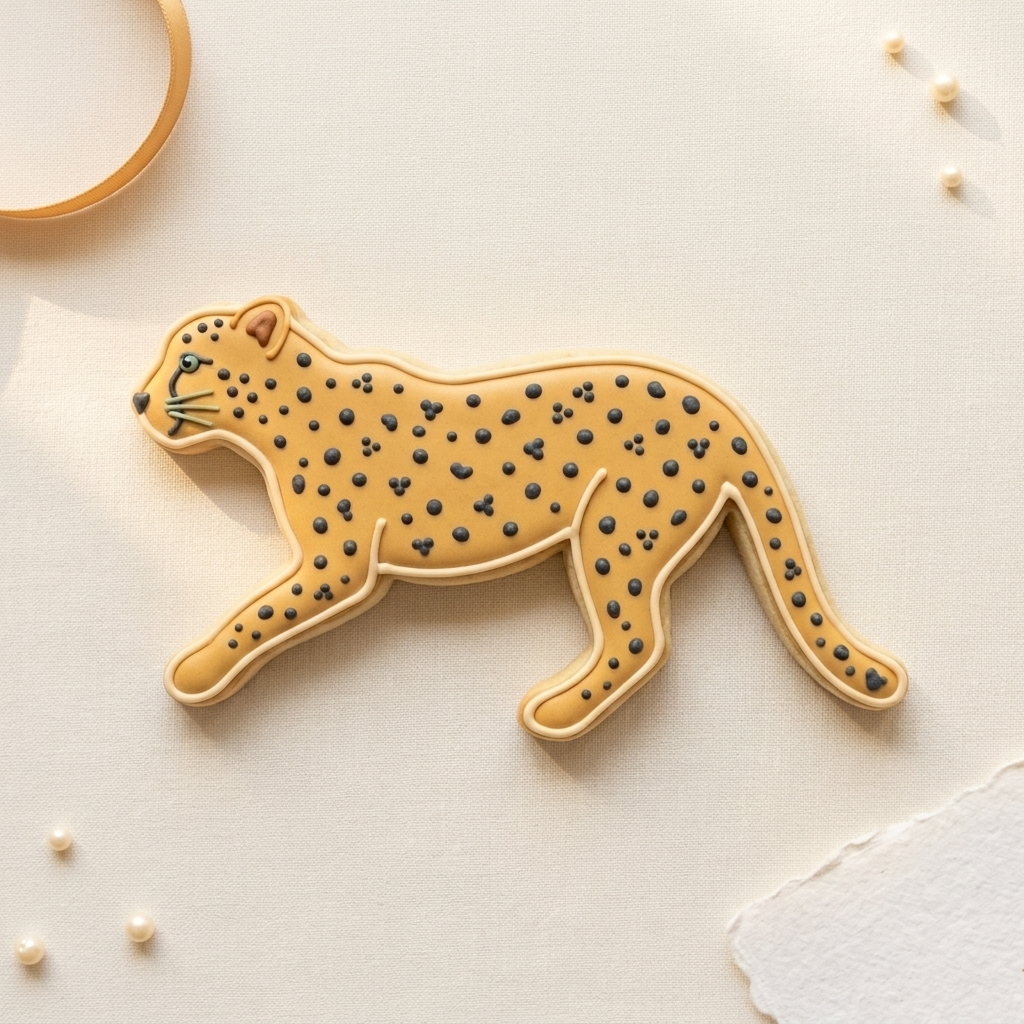 Cheetah Cookie Cutter, 3D Printed Animal Theme