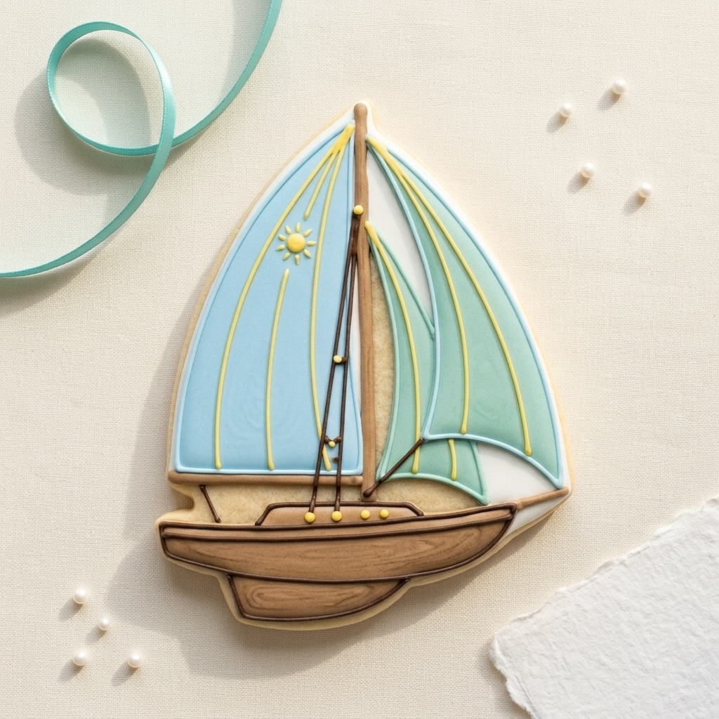 Sailboat Cookie Cutter, 3D Printed Travel Theme