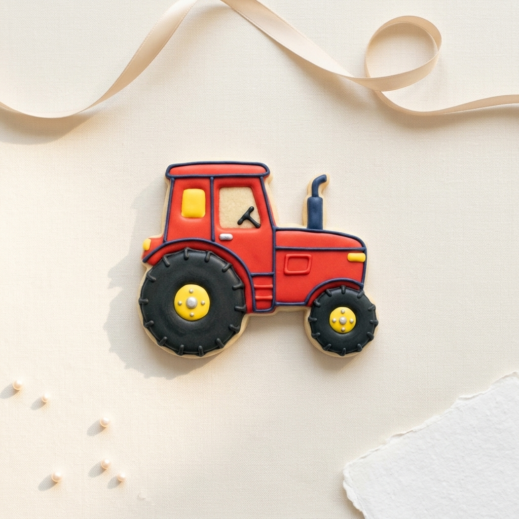 Tractor Cookie Cutter, 3D Printed Vehicle Party