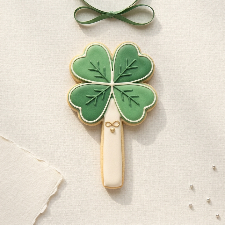 Lucky Clover Wand Cookie Cutter, 3D Printed St Patricks Day