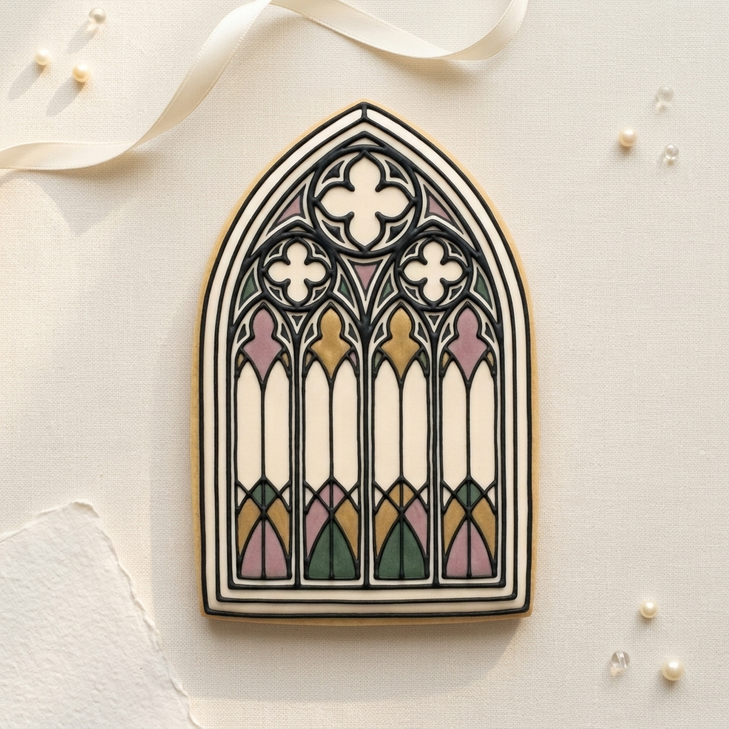 Gothic Window Cookie Cutter, 3D Printed Gothic Wedding