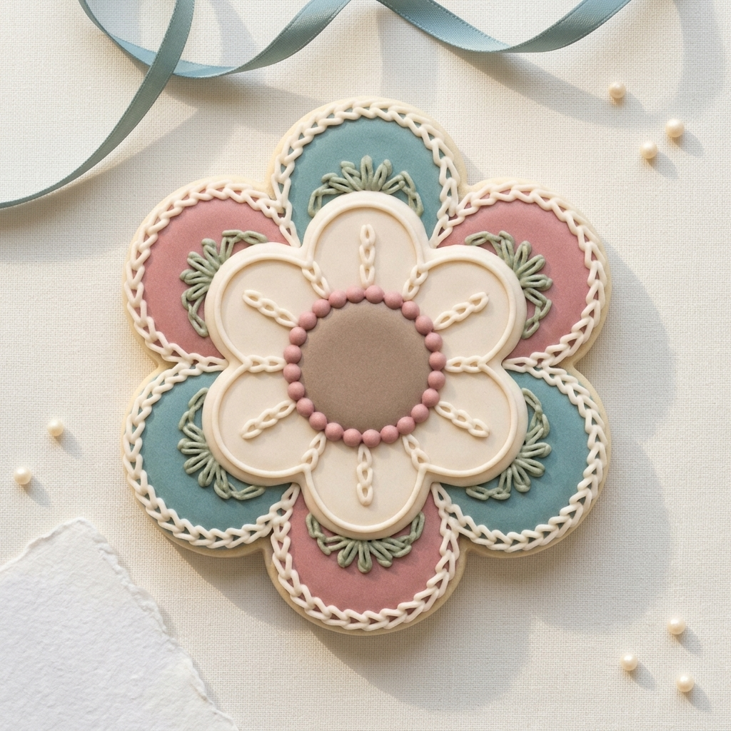 Crochet Flower Cookie Cutter, 3D Printed Craft Gift