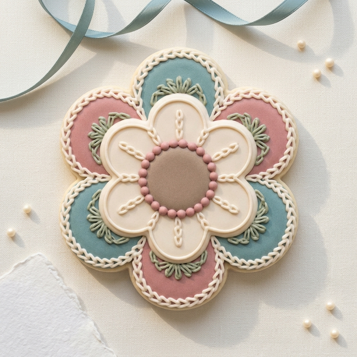 Crochet Flower Cookie Cutter, 3D Printed Craft Gift