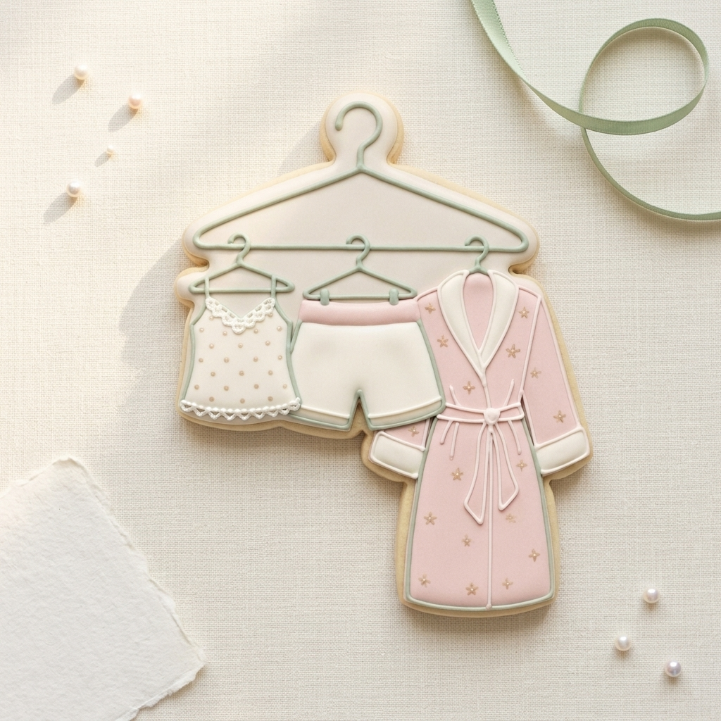 Bride to Be Pajama Set Hanger Cookie Cutter, 3D Printed Wedding Theme