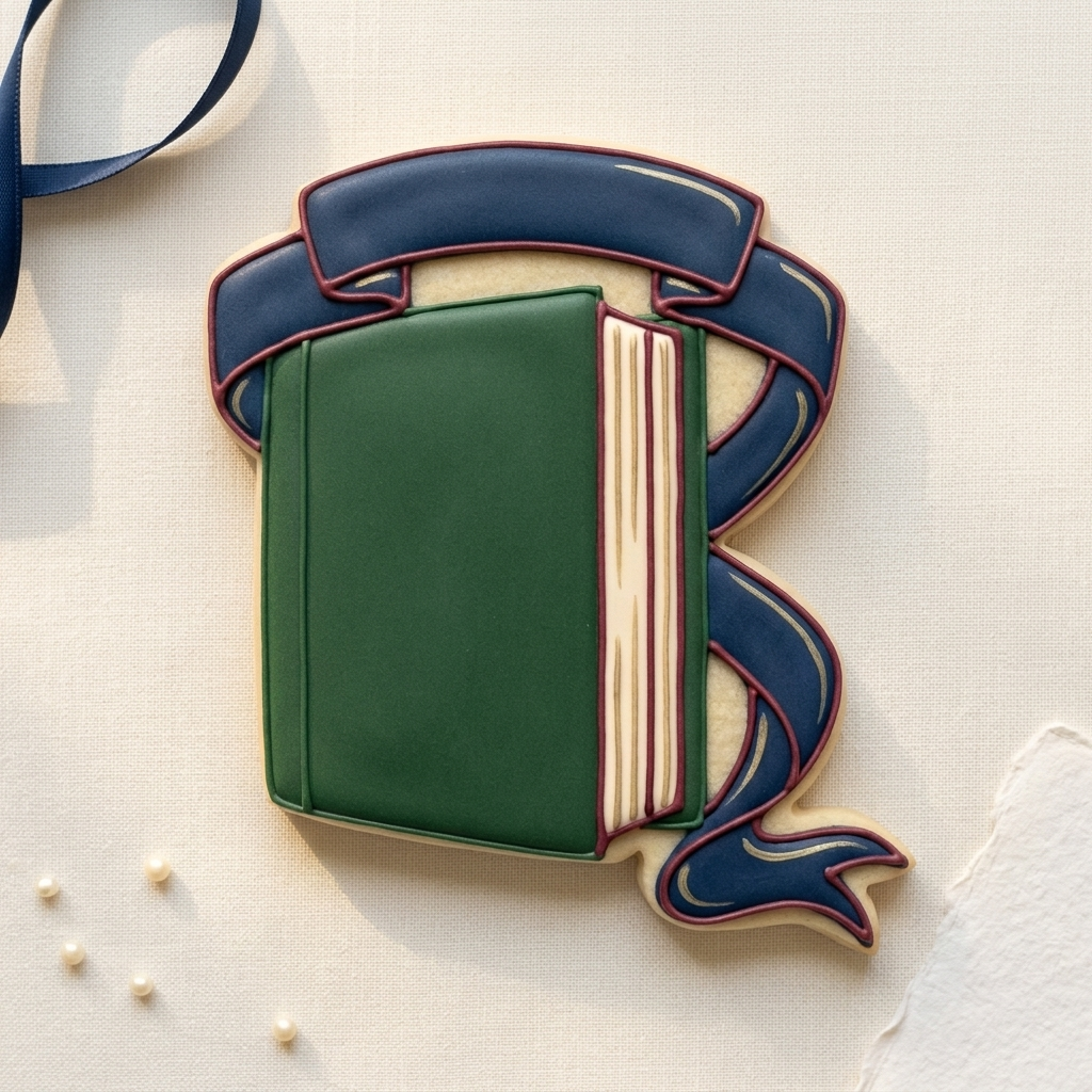 Book Embosser with Ribbon Cookie Cutter, 3D Printed Book Lover Theme