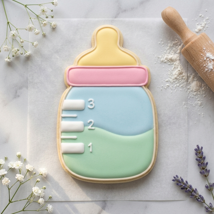 Bottle Cookie Cutter - Baby Shower Cookie Cutter - 3D Printed Cookie Cutter