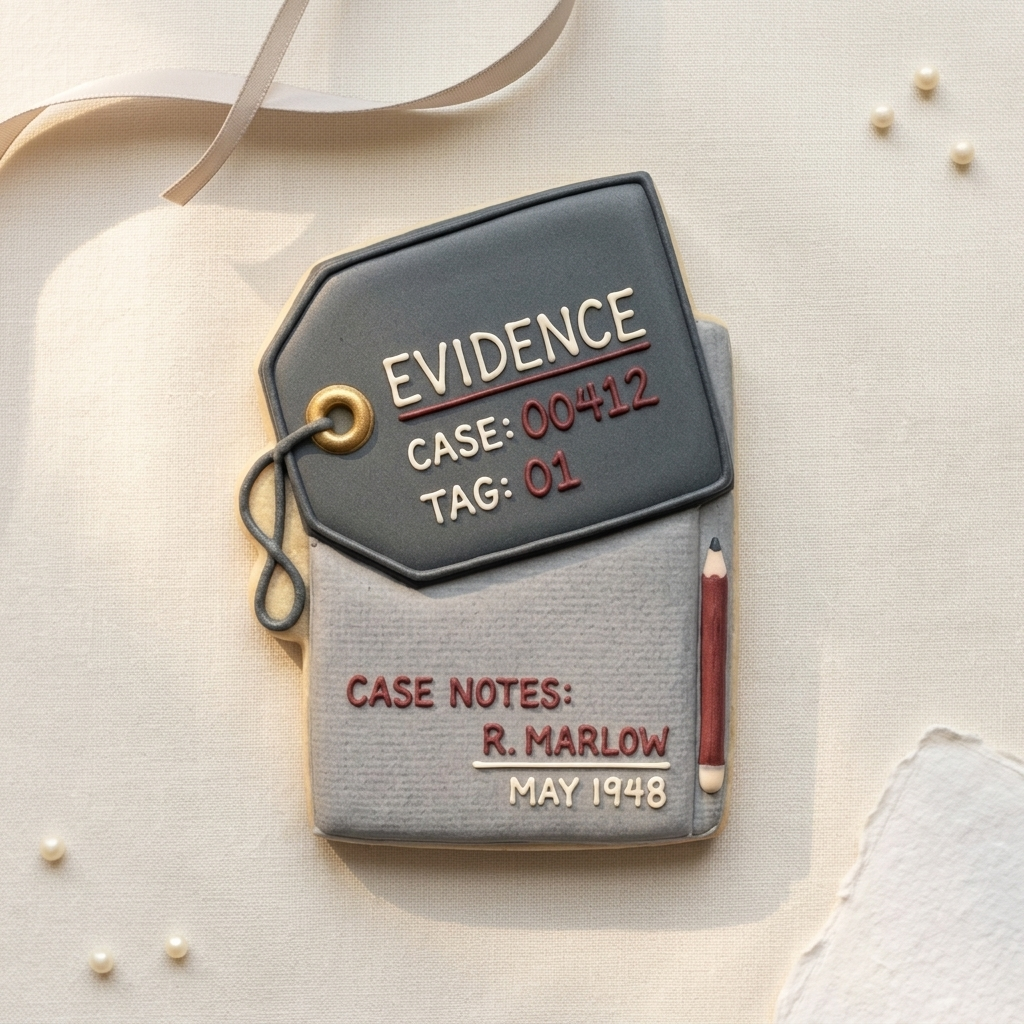 Evidence Tag Pocket Notebook Cookie Cutter, 3D Printed School Theme
