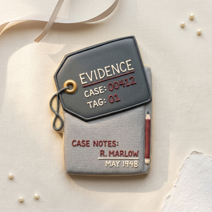 Evidence Tag Pocket Notebook Cookie Cutter, 3D Printed School Theme