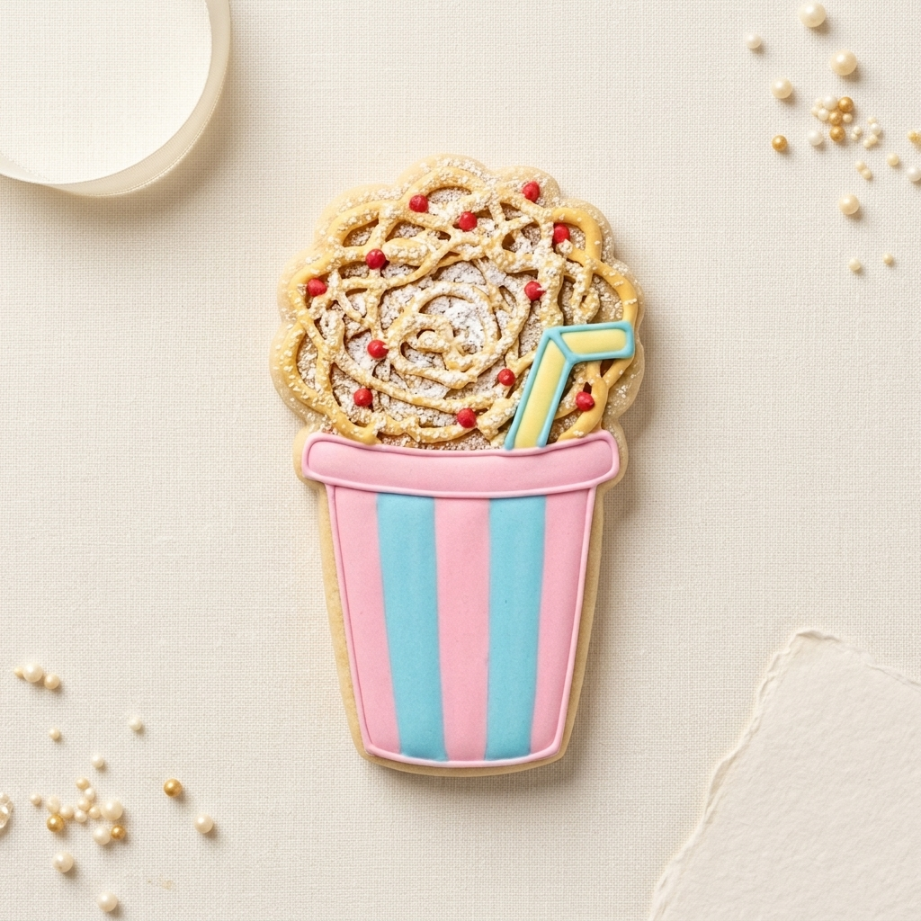 Funnel Cake Lemonade Cup Cookie Cutter, 3D Printed Game Night