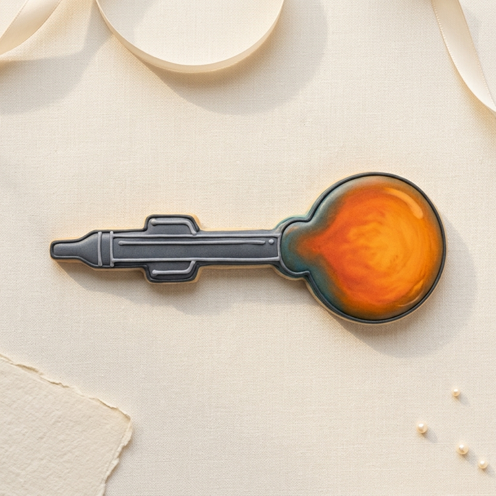 Glassblower Blowpipe Bubble Cookie Cutter, 3D Printed Maker Theme