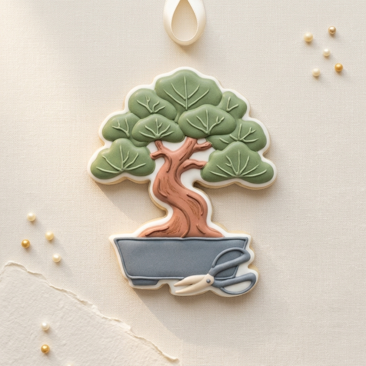 Bonsai Tree Pruning Snip Cookie Cutter, 3D Printed Garden Theme