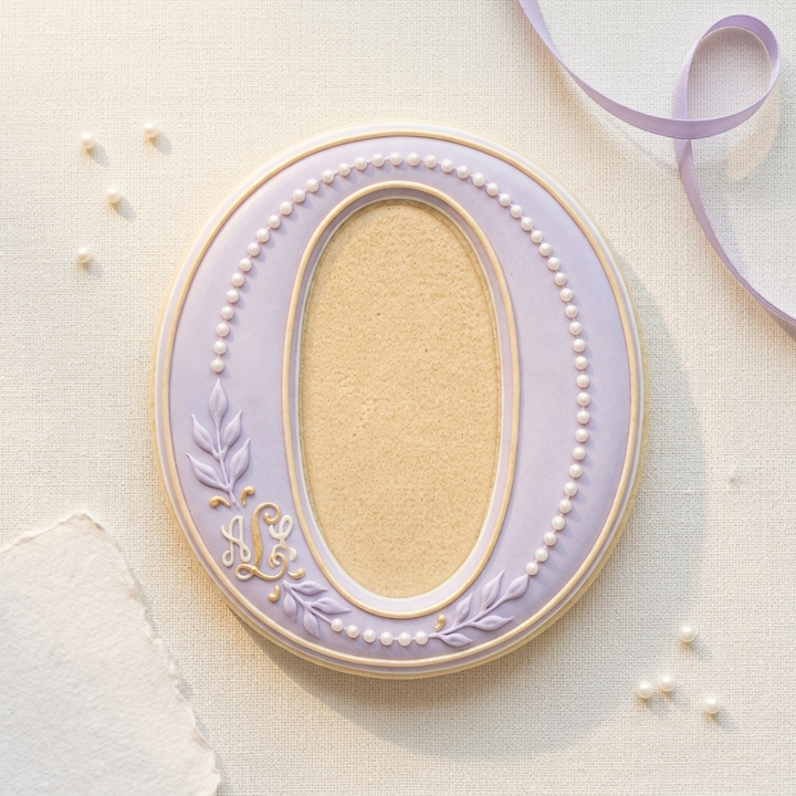 Elegant Letter O Cookie Cutter, 3D Printed Monogram Initial