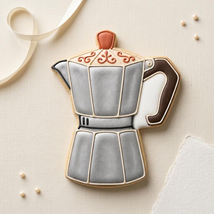 Moka Pot Cookie Cutter, 3D Printed Coffee Theme