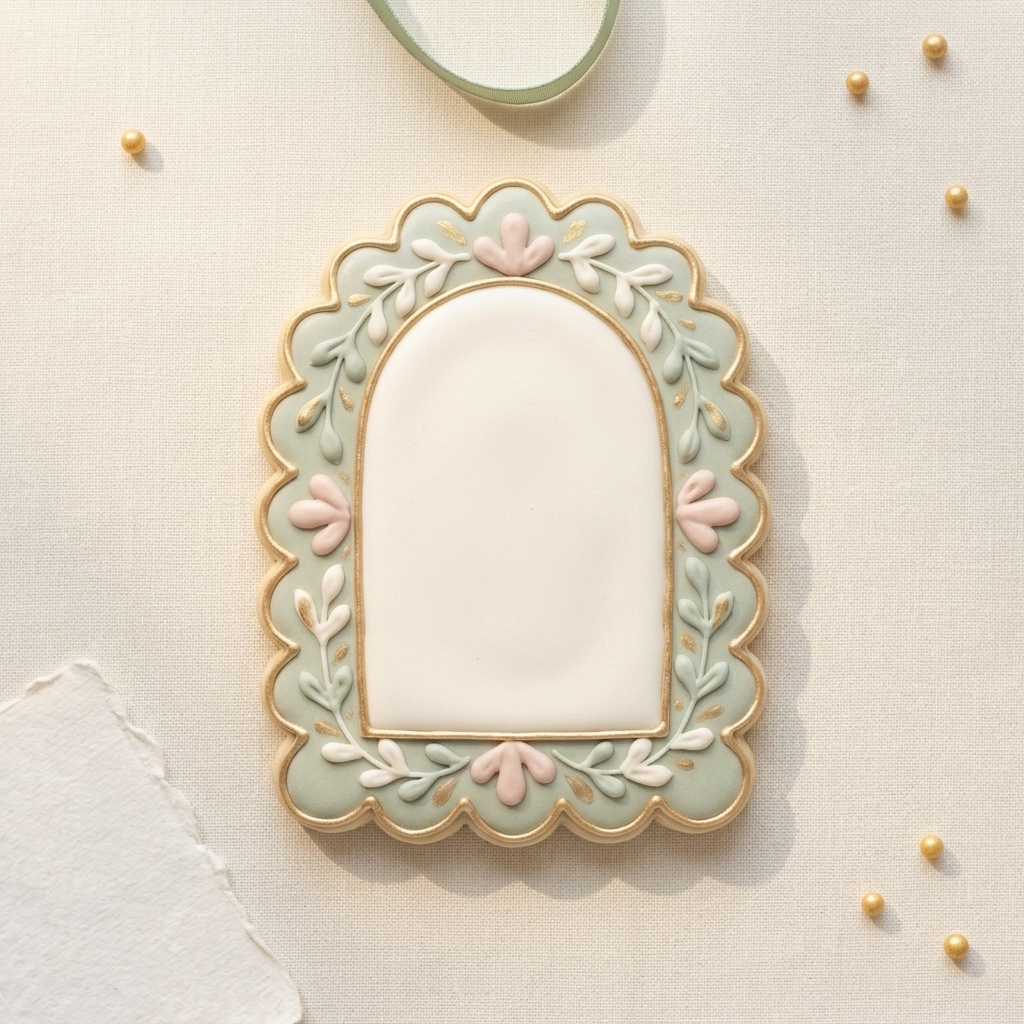 Scalloped Arch Cookie Cutter, 3D Printed Basic Shape for Fondant