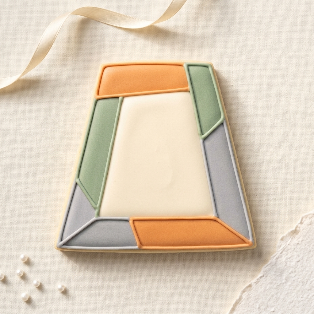 Trapezoid Cookie Cutter, 3D Printed Basic Shape for Fondant