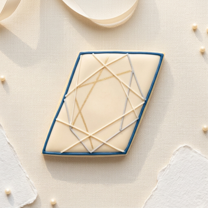 Parallelogram Cookie Cutter, 3D Printed Basic Shape for Fondant