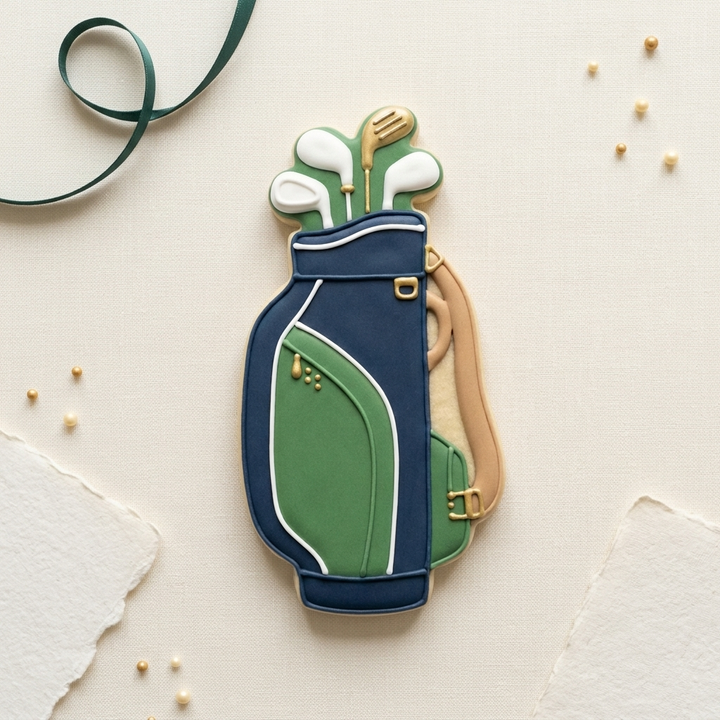 Golf Bag Cookie Cutter, 3D Printed Golf Theme