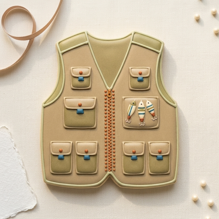 Fathers Day Fishing Trio Cookie Cutter Set 3D Printed Bundle