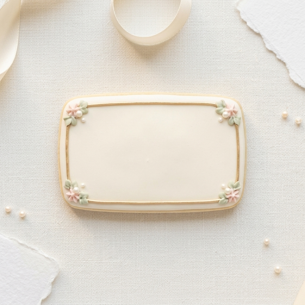 Place Card Plaque Cookie Cutter, 3D Printed Plaque Shape for Fondant