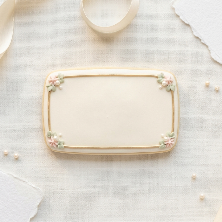Place Card Plaque Cookie Cutter, 3D Printed Plaque Shape for Fondant